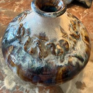 Handcrafted Hand Glazed Small Pottery Bud Vase